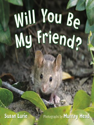 cover image of Will You Be My Friend?